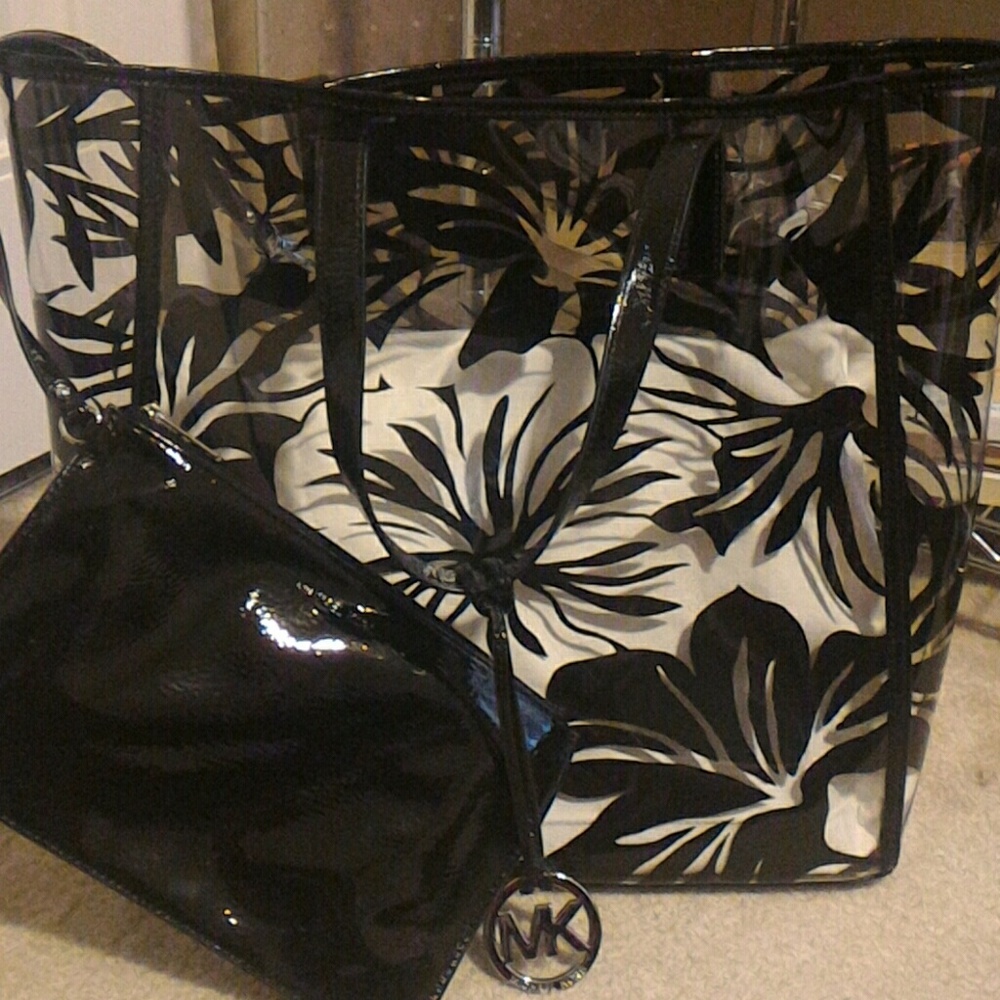 Like New Michael Kors Vinyl Tote